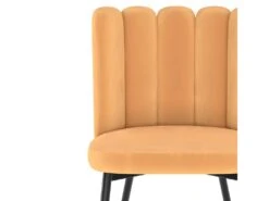 Chaise Rosy En Velours Jaune (lot De 2) 8 Chaise Rosy En Velours Jaune (lot De 2) -Deco.fr Soldes Boutique chaise 13003799