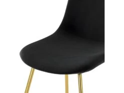 Chaise Skuli En Velours Noir (lot De 2) -Deco.fr Soldes Boutique chaise 13005945