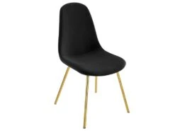 Chaise Skuli En Velours Noir (lot De 2) -Deco.fr Soldes Boutique chaise 13005949