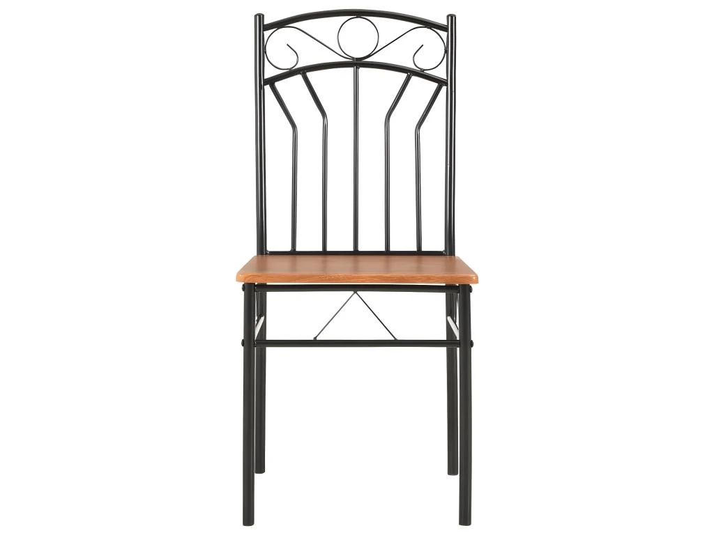 Lot De 2 Chaises De Salle à Manger Cuisine Design Classique Marron MDF CDS020701 3 Lot De 2 Chaises De Salle à Manger Cuisine Design Classique Marron MDF CDS020701 – Image 3