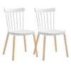 Pack 2 Chaises De Salle à Manger Valencia Blanc 44x52.5x81.5cm Thinia Home -Deco.fr Soldes Boutique chaise 13100351