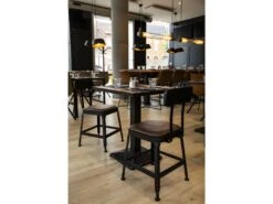 Chilly - Lot De 2 Chaises Métal Et Simili - Couleur - Marron -Deco.fr Soldes Boutique chaise 13294737