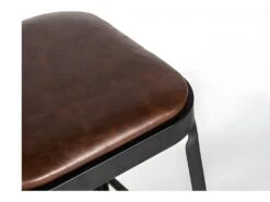 Chilly - Lot De 2 Chaises Métal Et Simili - Couleur - Marron -Deco.fr Soldes Boutique chaise 13294739