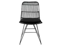 Uyuni - Lot De 2 Chaises Design En Rotin - Couleur - Noir -Deco.fr Soldes Boutique chaise 13295459