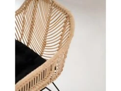 Nunuhai - Fauteuil De Table En Rotin - Couleur - Naturel -Deco.fr Soldes Boutique chaise 13296241