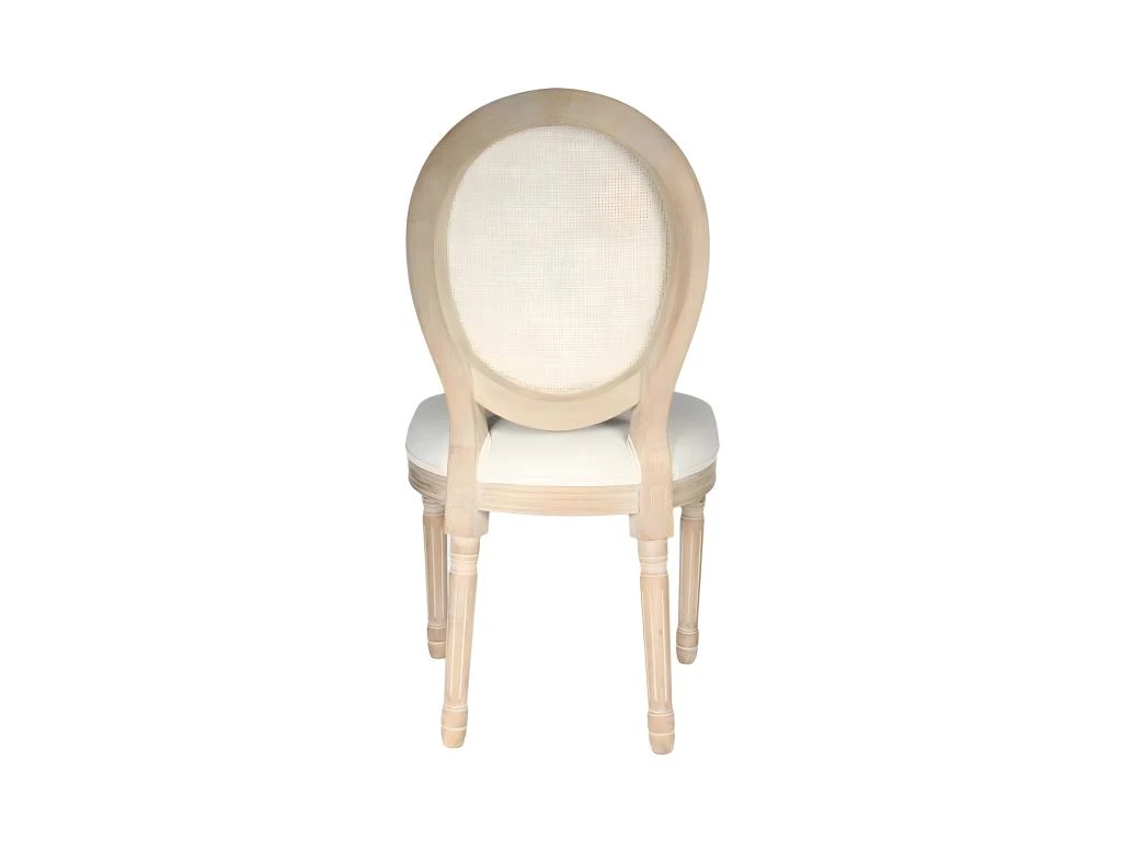 Chaise En Bois Patiné Et Canage Eléonore 4 Chaise En Bois Patiné Et Canage Eléonore – Image 4
