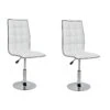 LEAF Lot De 2 Chaises De Salle A Manger - Simili Blanc - Contemporain - L 42 X P 46,5 Cm 16 LEAF Lot De 2 Chaises De Salle A Manger - Simili Blanc - Contemporain - L 42 X P 46,5 Cm -Deco.fr Soldes Boutique chaise 13313071