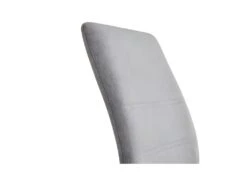 JANE Lot De 4 Chaises - Tissu Gris - Pied Chrome - L 42 X P 56 X H 99 Cm -Deco.fr Soldes Boutique chaise 13313527