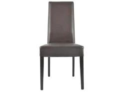 TORINO - Lot De 2 Chaises Simili Marron Et Pieds Wengé -Deco.fr Soldes Boutique chaise 13313829