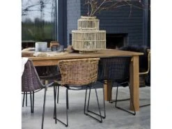 Wings - Lot De 2 Chaises Indoor/outdoor En Résine Tressée - Couleur - Naturel -Deco.fr Soldes Boutique chaise 13389547