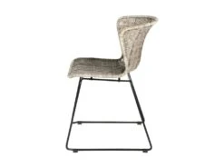 Wings - Lot De 2 Chaises Indoor/outdoor En Résine Tressée - Couleur - Gris Clair -Deco.fr Soldes Boutique chaise 13389695