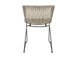 Wings - Lot De 2 Chaises Indoor/outdoor En Résine Tressée - Couleur - Gris Clair -Deco.fr Soldes Boutique chaise 13389697