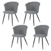 Lot De 4 Chaises De Salle À Manger Scandinave Fauteuil Assise Rembourrée En Bouclette Pieds, Gris 10 Lot De 4 Chaises De Salle À Manger Scandinave Fauteuil Assise Rembourrée En Bouclette Pieds, Gris -Deco.fr Soldes Boutique chaise 13543521