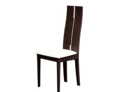 Lot De 2 Chaises SALENA - Hêtre Massif Coloris Wengé -Deco.fr Soldes Boutique chaise 136701