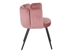 Lot De 2 Chaises Amela Velours Rose -Deco.fr Soldes Boutique chaise 13698237