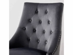 Chaise De Salle à Manger Simple Windsor - Rembourrage En Velours Moelleux Et Pieds En Bois Massif Robustes - Parfait Pour Votre Salle à Manger Et Salon - Gris Foncé 17 Chaise De Salle à Manger Simple Windsor - Rembourrage En Velours Moelleux Et Pieds En Bois Massif Robustes - Parfait Pour Votre Salle à Manger Et Salon - Gris Foncé -Deco.fr Soldes Boutique chaise 13971229