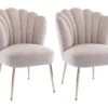 Lot De 2 Chaises En Velours Et Acier Doré - Beige - RUTY De Pascal MORABITO -Deco.fr Soldes Boutique chaise 14223749