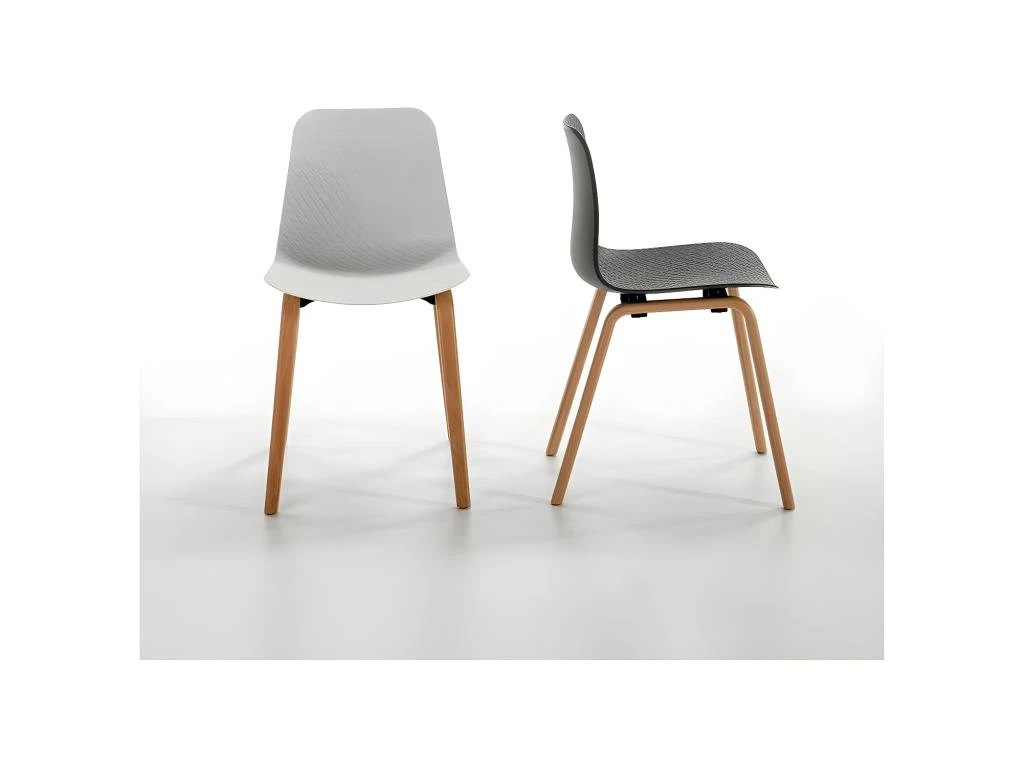 Quatuor De Chaises Blanc - LUCIE 4 Quatuor De Chaises Blanc - LUCIE – Image 4