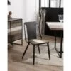 LEANDRE - Lot De 2 Chaises Noires Acacia Et Acier 11 LEANDRE - Lot De 2 Chaises Noires Acacia Et Acier -Deco.fr Soldes Boutique chaise 14656801
