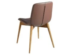 Chaise En Simili Cuir Et Bois Noyer 4043 ANGEL CERDA -Deco.fr Soldes Boutique chaise 14721657