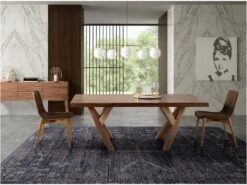 Chaise En Simili Cuir Et Bois Noyer 4043 ANGEL CERDA -Deco.fr Soldes Boutique chaise 14721663