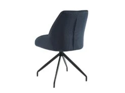 Lot De 2 Chaises En Tissu, Velours Côtelé Et Métal - Beige Et Bleu - CHANILA -Deco.fr Soldes Boutique chaise 15689881