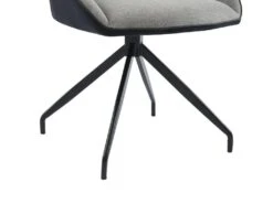 Lot De 2 Chaises En Tissu, Velours Côtelé Et Métal - Gris Et Anthracite - CHANILA 14 Lot De 2 Chaises En Tissu, Velours Côtelé Et Métal - Gris Et Anthracite - CHANILA -Deco.fr Soldes Boutique chaise 15692297