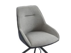 Lot De 2 Chaises En Tissu, Velours Côtelé Et Métal - Gris Et Anthracite - CHANILA 13 Lot De 2 Chaises En Tissu, Velours Côtelé Et Métal - Gris Et Anthracite - CHANILA -Deco.fr Soldes Boutique chaise 15692307