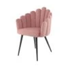 Chaise Design "Jeane" 85cm Rose
