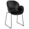 Chaise Design Avec Accoudoirs "Riod" 89cm Noir -Deco.fr Soldes Boutique chaise 15736951