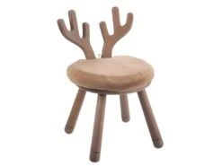 Chaise Enfant Design "Oreille Cerf" 56cm Naturel