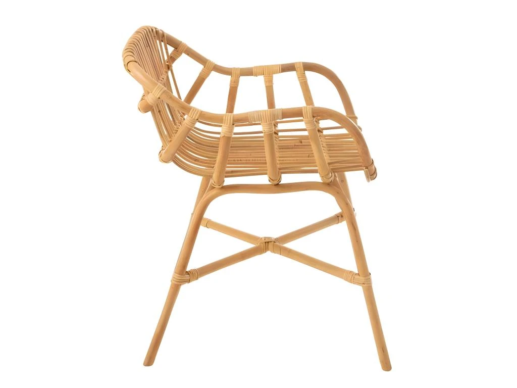Chaise En Rotin "Ana" 82cm Naturel 3 Chaise En Rotin "Ana" 82cm Naturel – Image 3