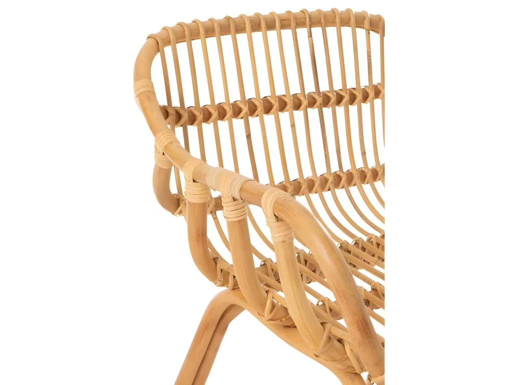 Chaise En Rotin "Ana" 82cm Naturel 5 Chaise En Rotin "Ana" 82cm Naturel – Image 5