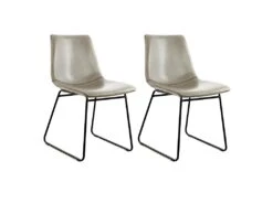 Lot De 2 Chaises Design "Caila" 82cm Gris