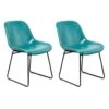 Lot De 2 Chaises Design "Cora" 81cm Bleu Pétrole 10 Lot De 2 Chaises Design "Cora" 81cm Bleu Pétrole -Deco.fr Soldes Boutique chaise 15742815