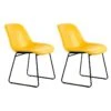 Lot De 2 Chaises Design "Cora" 81cm Jaune -Deco.fr Soldes Boutique chaise 15742859