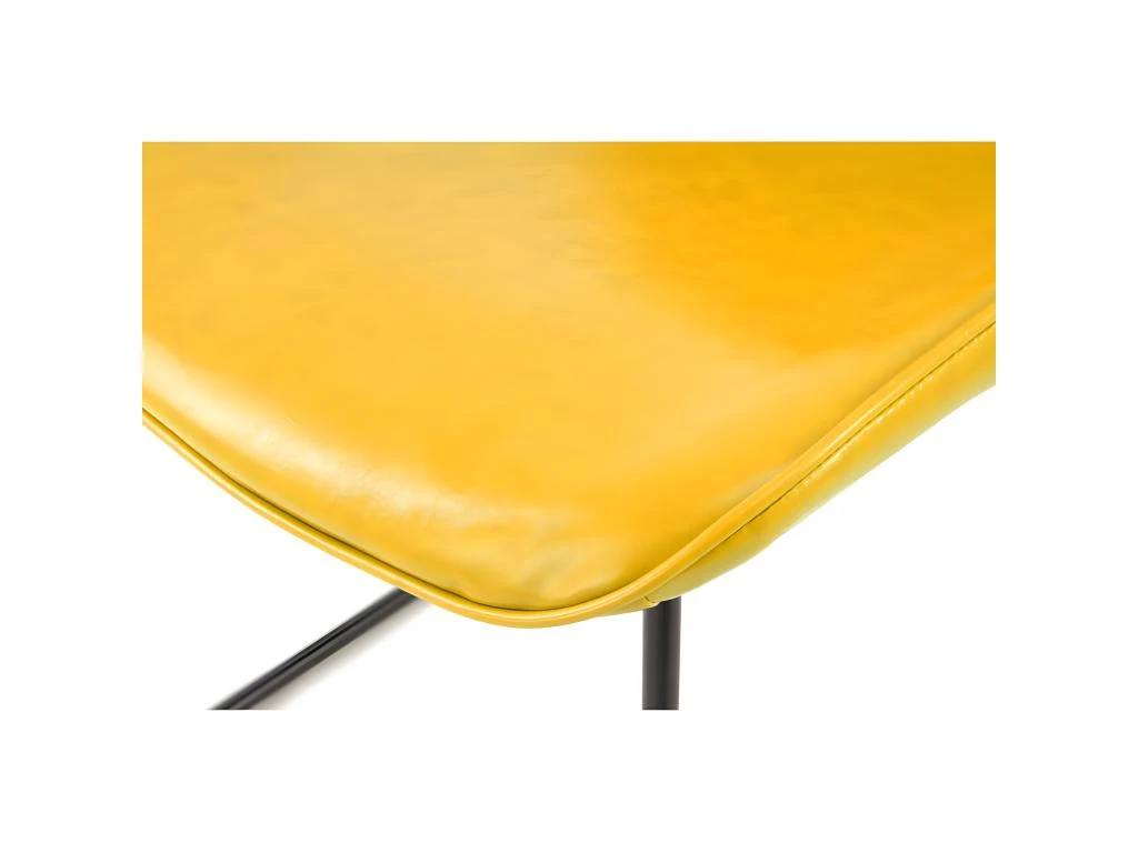 Lot De 2 Chaises Design "Cora" 81cm Jaune 4 Lot De 2 Chaises Design "Cora" 81cm Jaune – Image 4