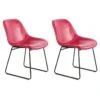 Lot De 2 Chaises Design "Cora" 81cm Rose -Deco.fr Soldes Boutique chaise 15743257