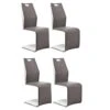 Lot De 4 Chaises Design "Avida" 103cm Gris & Blanc -Deco.fr Soldes Boutique chaise 15746857