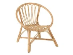 Chaise Enfant En Rotin "Ellen" 52cm Naturel