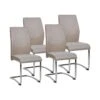 Lot De 4 Chaises Design "Midway" 100cm Taupe -Deco.fr Soldes Boutique chaise 15760375