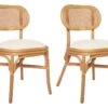 Lot De 2 Chaises De Salle à Manger Cuisine Design Classique Lin CDS020667