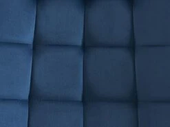 Lot De 2 Chaises Matelassées - Velours Et Métal Noir - Bleu Nuit - OLLUA -Deco.fr Soldes Boutique chaise 15854203