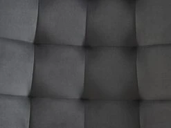 Lot De 2 Chaises Matelassées - Velours Et Métal Noir - Gris - OLLUA -Deco.fr Soldes Boutique chaise 15854269