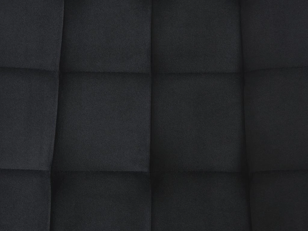 Lot De 6 Chaises Matelassées - Velours Et Métal Noir - Noir - OLLUA 8 Lot De 6 Chaises Matelassées - Velours Et Métal Noir - Noir - OLLUA – Image 8