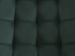 Lot De 2 Chaises Matelassées - Velours Et Métal Noir - Vert - OLLUA -Deco.fr Soldes Boutique chaise 15854355