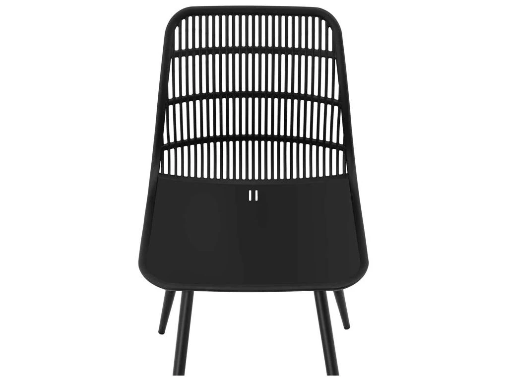 Lot De 4 Chaises Salon Salle à Manger Restaurants, Les Cafés, Les Bureaux Et Les Salles D'attente 150 Kg Max Noir 14_0006003 3 Lot De 4 Chaises Salon Salle à Manger Restaurants, Les Cafés, Les Bureaux Et Les Salles D'attente 150 Kg Max Noir 14_0006003 – Image 3