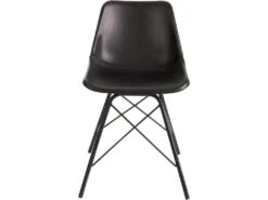 Chaise Loft Cuir Metal Noir Benarkin 13 Chaise Loft Cuir Metal Noir Benarkin -Deco.fr Soldes Boutique chaise 15866077