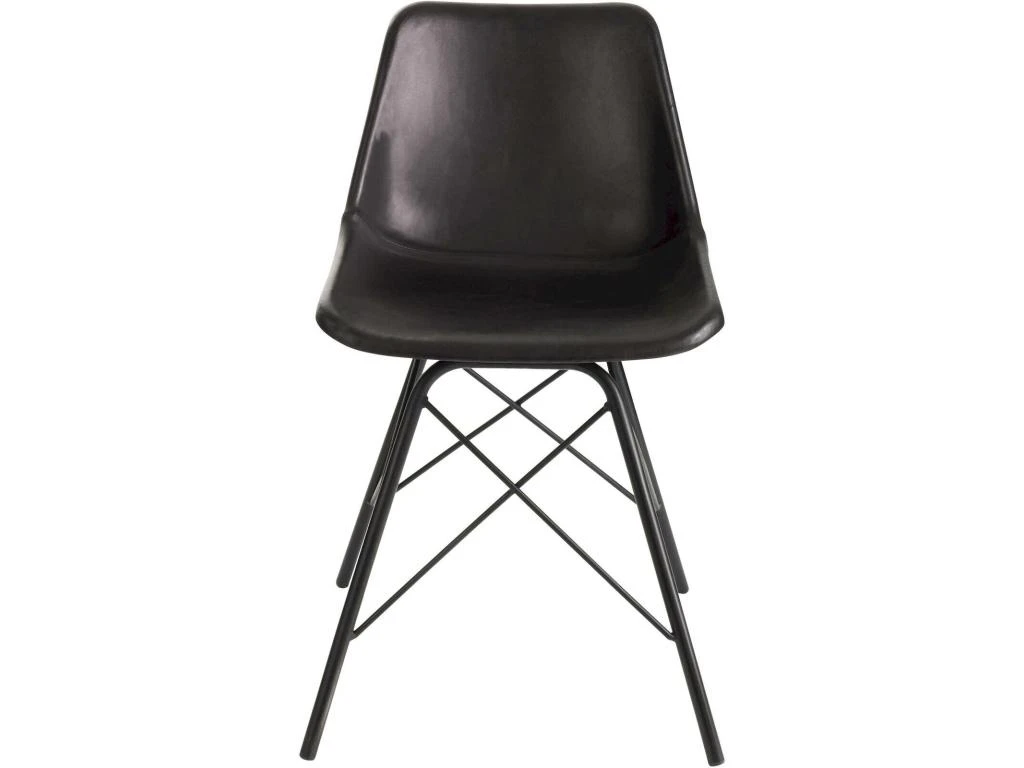 Chaise Loft Cuir Metal Noir Benarkin 5 Chaise Loft Cuir Metal Noir Benarkin – Image 5