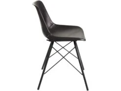 Chaise Loft Cuir Metal Noir Benarkin 14 Chaise Loft Cuir Metal Noir Benarkin -Deco.fr Soldes Boutique chaise 15866079